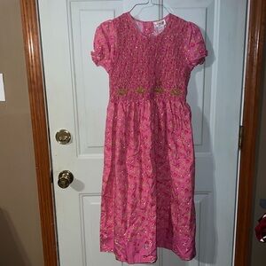 My Twinn girls pink floral dress sz L